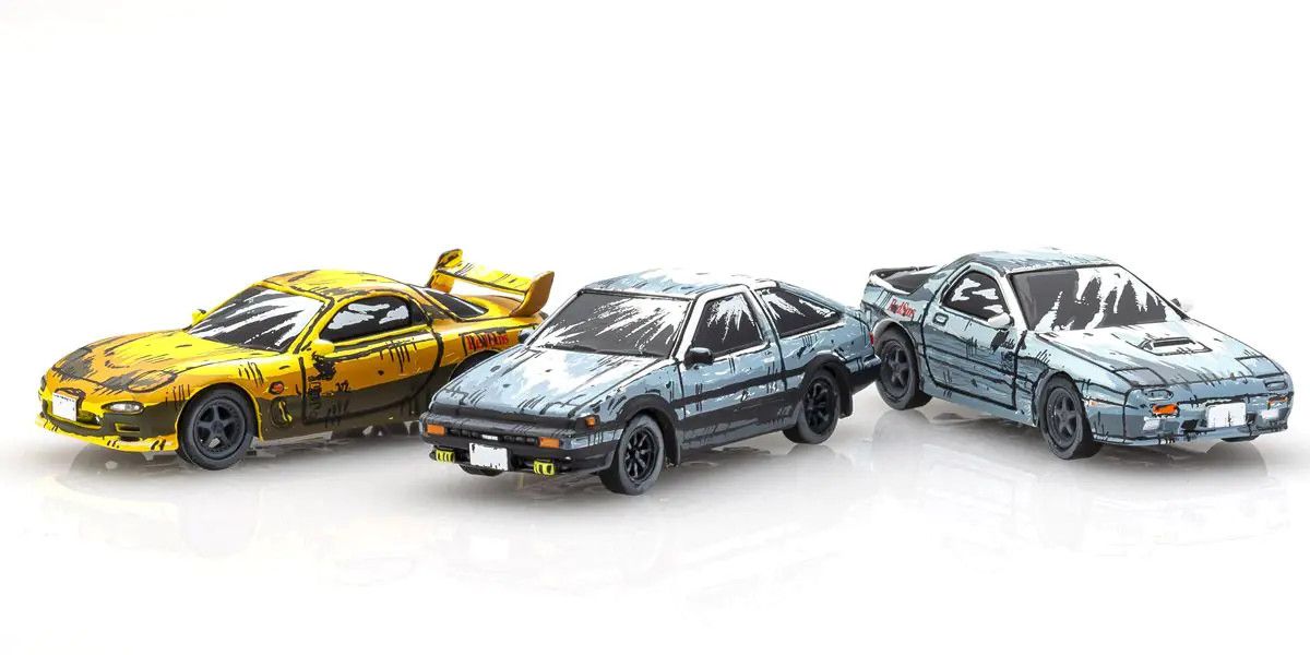 Kyosho 1/64 Initial D Comic Edtion 3 Replica Diecast Models (Sprinter Trueno AE86/RX-7 FD3S/Savanna RX-7 FC3S)