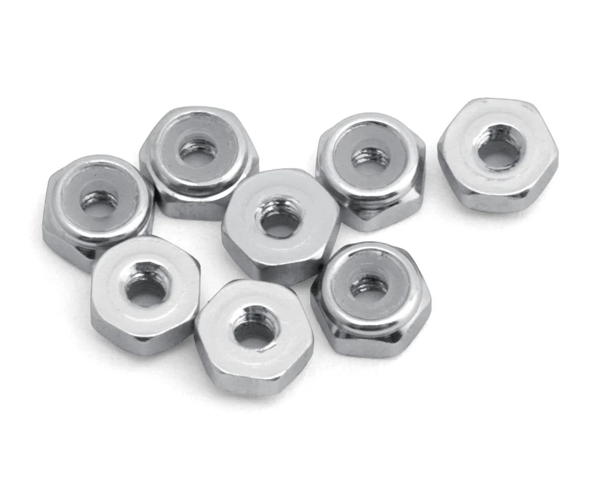 Kyosho 2mm Aluminum Ny-Lock Nuts (8)