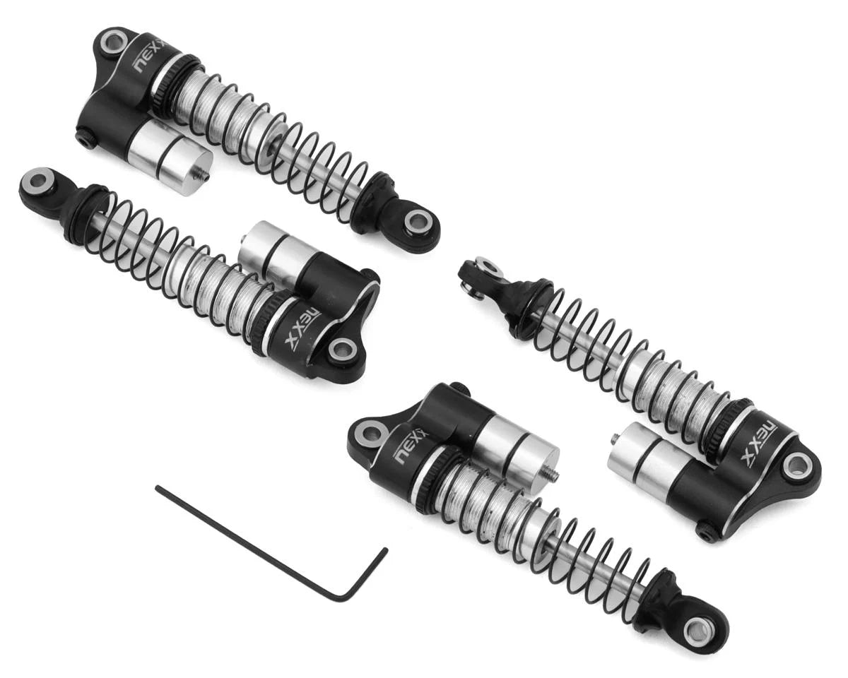 NEXX Racing Reservoir Aluminum Threaded Oil-Filled Shocks for Traxxas TRX-4M (4)