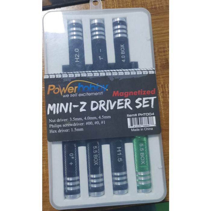 POWER HOBBY Magentized Kyosho Mini-Z Tools Driver Set