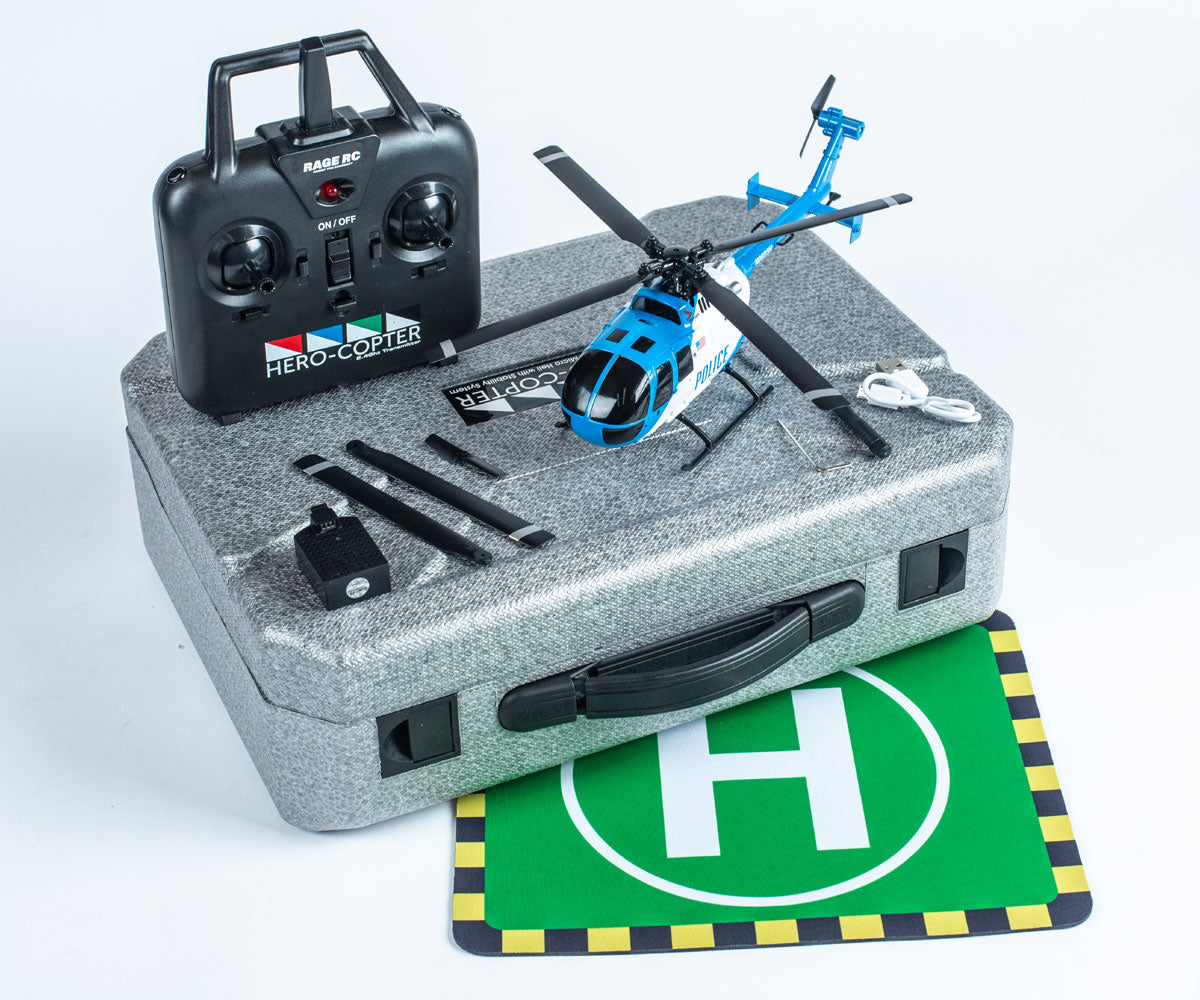 Rage RC Hero-Copter, 4-Blade RTF Helicopter