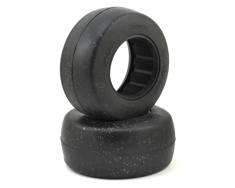 Raw Speed RC Slick Short Course No Prep Drag Racing Tires (2) (Clay)