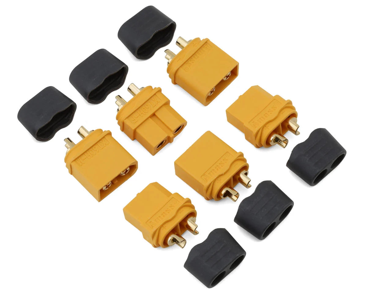 Samix XT60 Connectors w/Wire Covers (3 Male/3 Female)