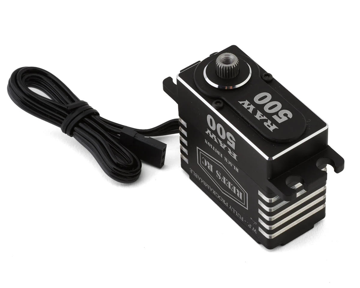 Servo Digitale Reefs RC RAW 500 Ad Alta Coppia E Velocit&agrave; &ndash; HV Black Edition