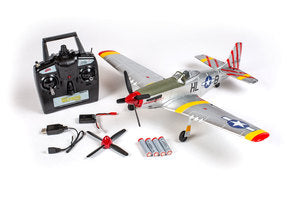 Rage RC P-51D Mustang 500mm Brushless RTF Warbird with PASS (Pilot Assist Stability Software) System