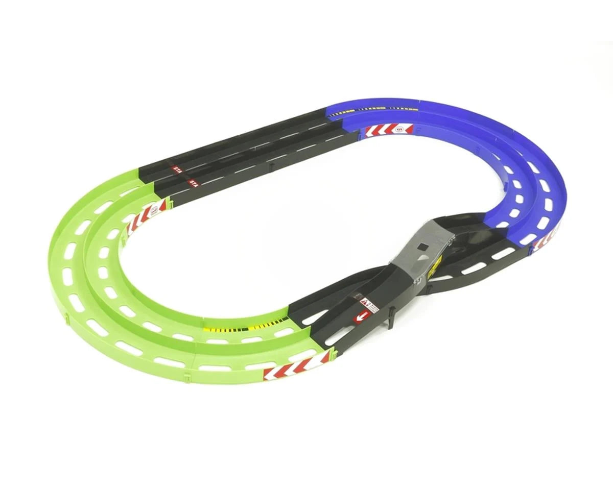 Tamiya Mini 4WD JR Oval Home Circuit w/Lane Change (Green/Blue) -  - AMain Distributing