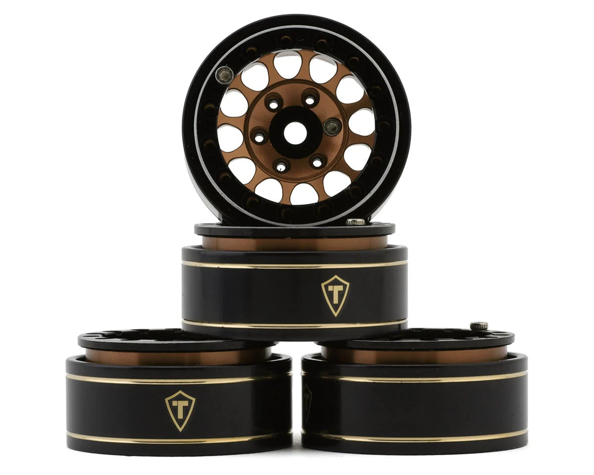 Treal Hobby Type I 1.0" Classic 12-Spoke Beadlock Wheels (4) (27.2g)