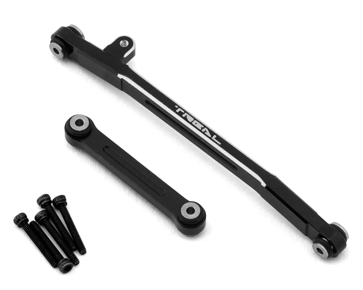 Treal Hobby Axial SCX24 V2 Aluminum Steering Links Set (Black) -  - AMain Distributing