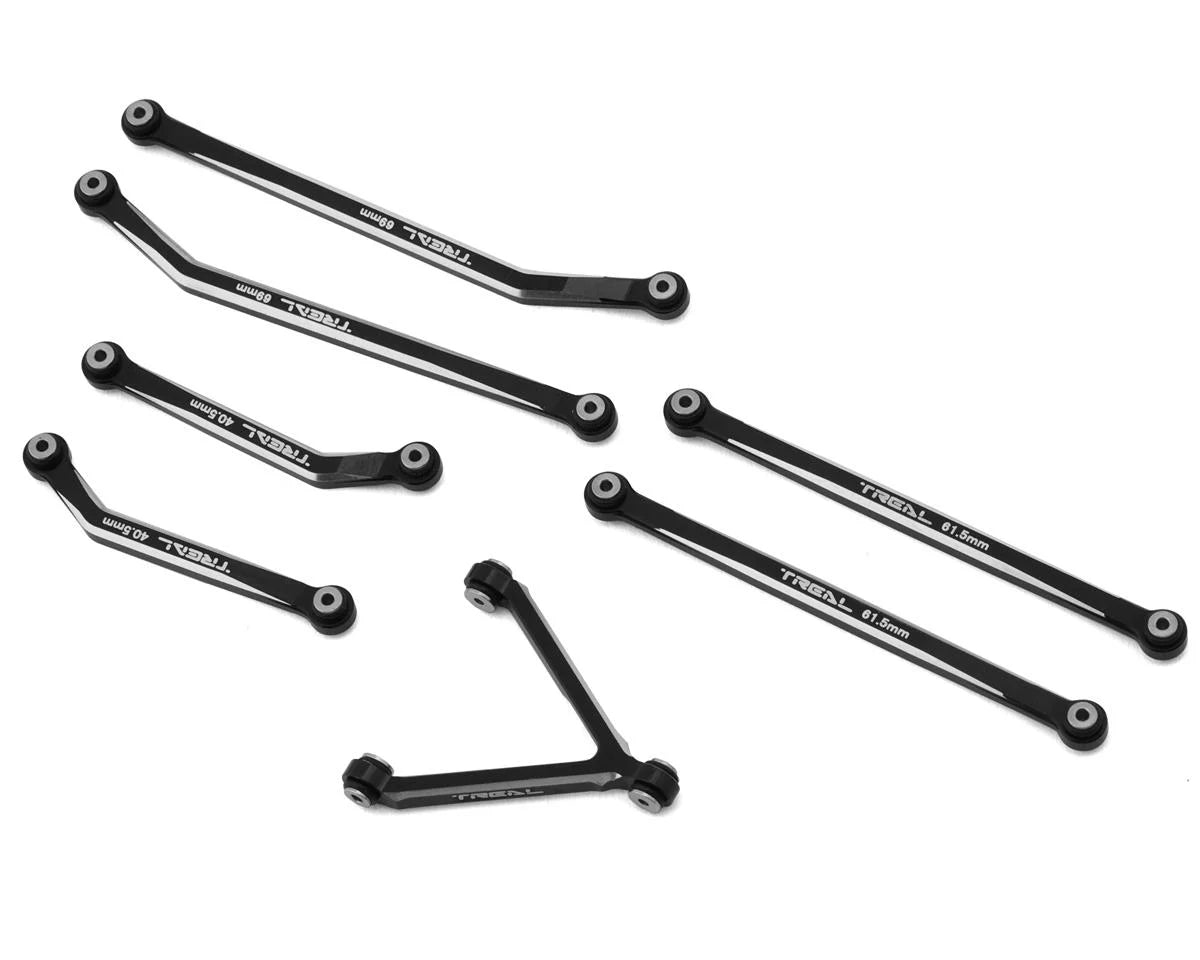 Treal Hobby Axial SCX24 Aluminum High Clearance Link Set (Black) (Deadbolt) -  - AMain Distributing