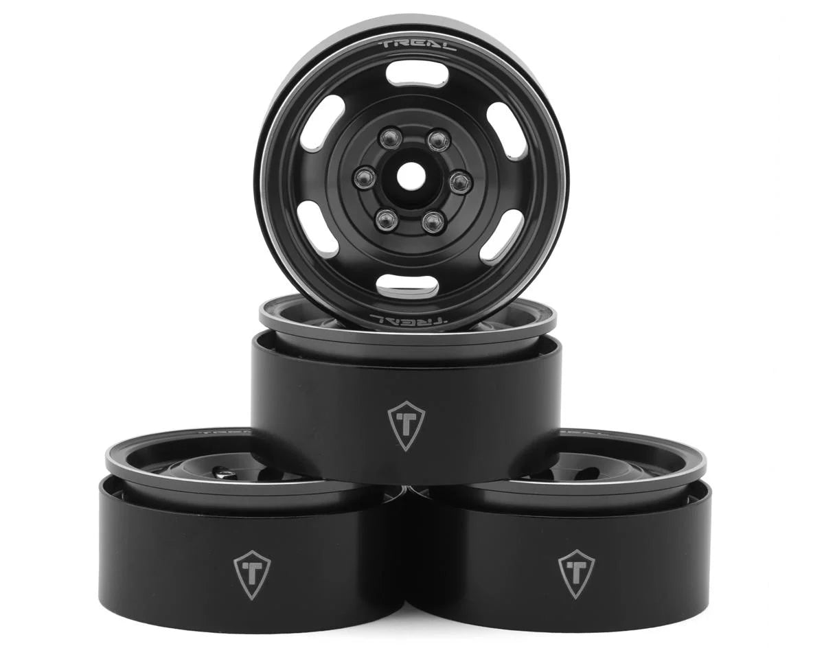 Treal Hobby Type G 1.9" Vintage Wagon Beadlock Wheels (4) (129.5g) -  - AMain Distributing