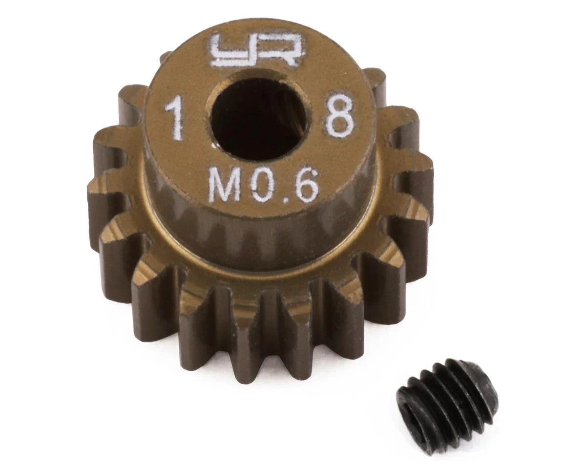 Yeah Racing Mod 0.6 Hard Coated Aluminum Pinion Gear (25T) - stpatty - AMain Distributing