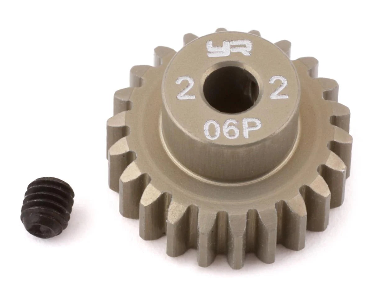Yeah Racing Mod 0.6 Hard Coated Aluminum Pinion Gear (25T) - stpatty - AMain Distributing