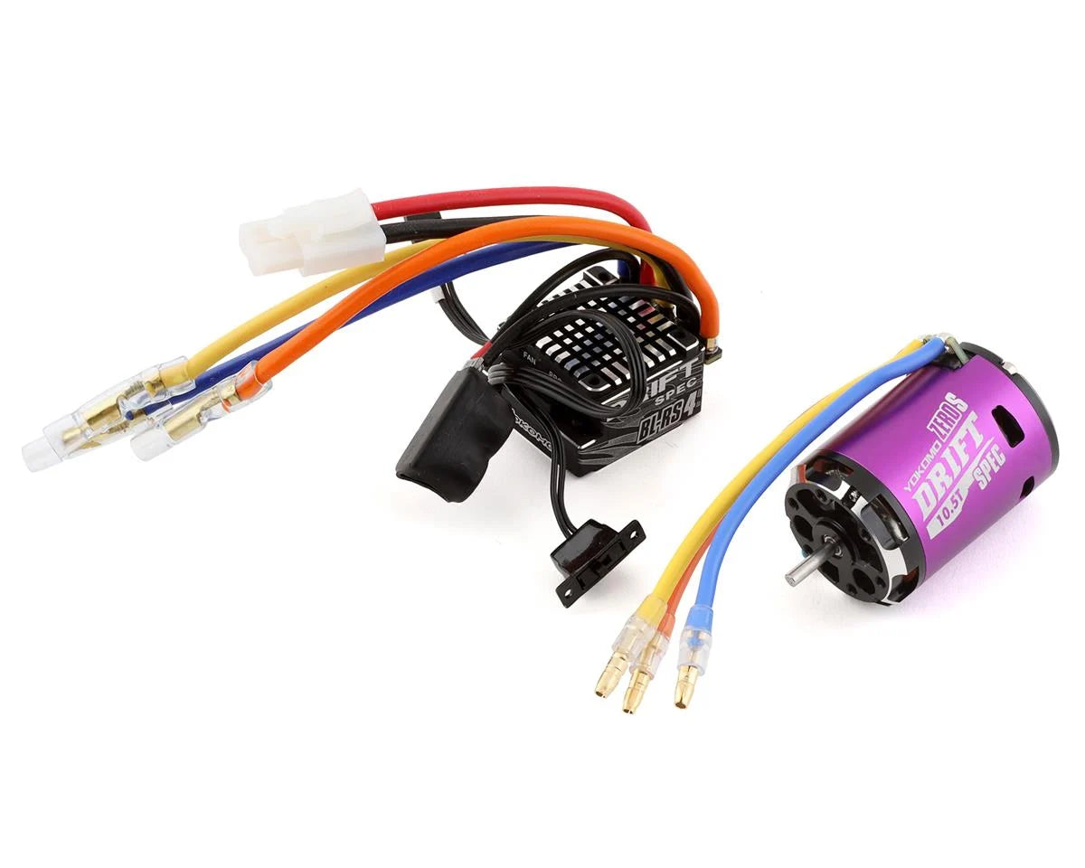 Yokomo BL-RS4 Drift Spec Sensored Brushless ESC/Zero S Drift Spec Motor Combo (10.5T) (Purple)