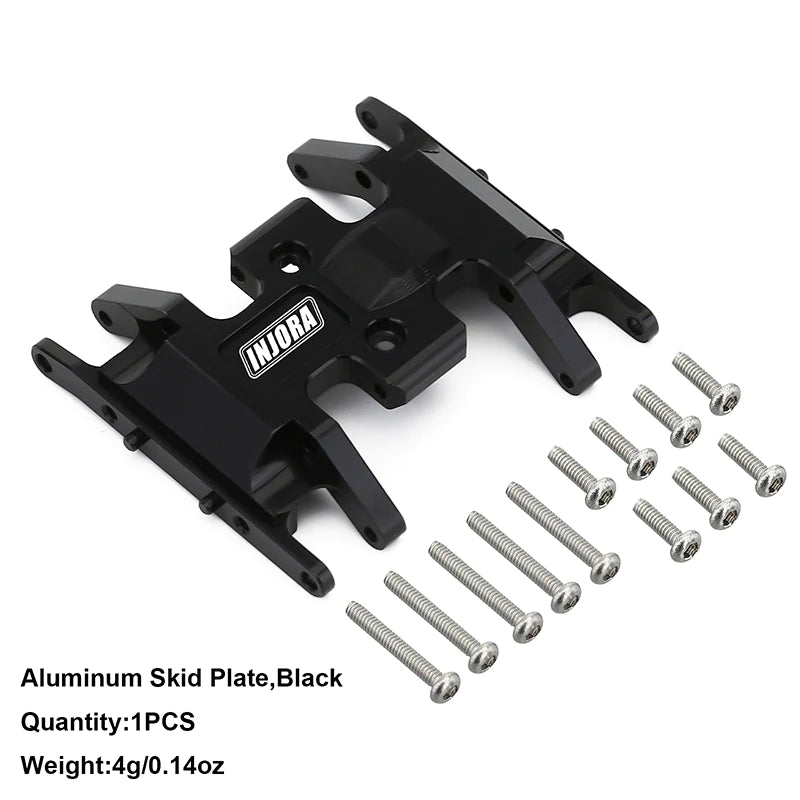 INJORA Aluminum Gearbox Mount, Transmission Skid Plate For Axial SCX24 -  - INJORA