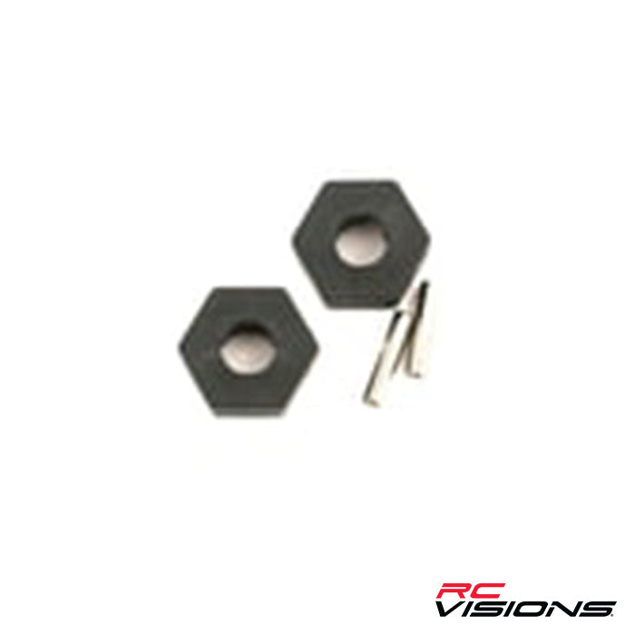 Traxxas Hex Wheel Hubs w/2.5x12mm Axle Pins (2)