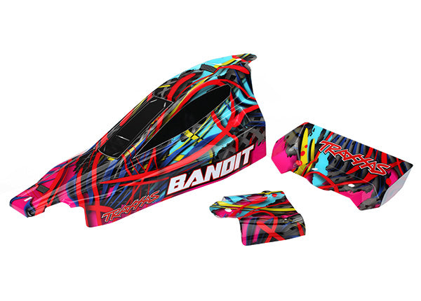 Traxxas Bandit body, Hawaiian graphics (painted, decals applied)