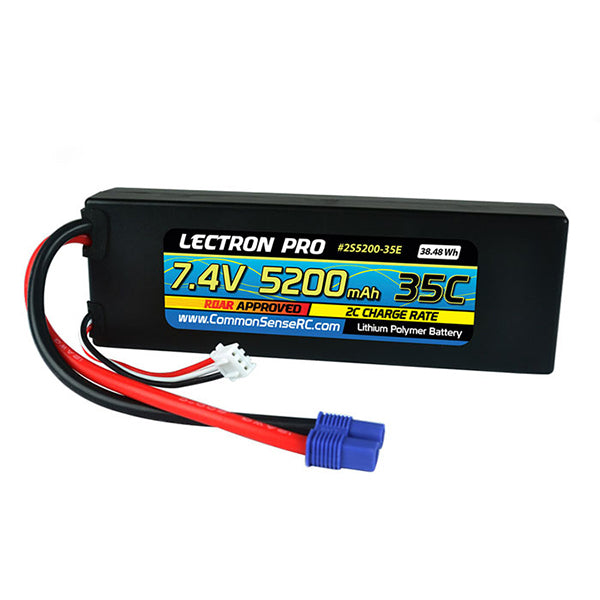 Common Sense RC Lectron Pro 2S 35C LiPo Battery w/EC3 (7.4V/5200mAh)