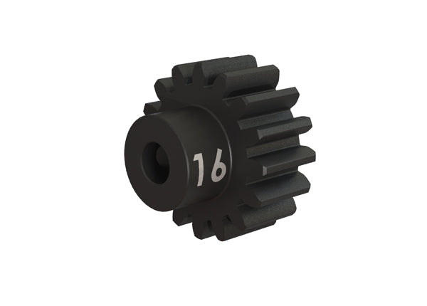 TRAXXAS Gear, 16-T pinion (32-p), heavy duty (machined, hardened steel) (fits 3mm shaft)/ set screw
