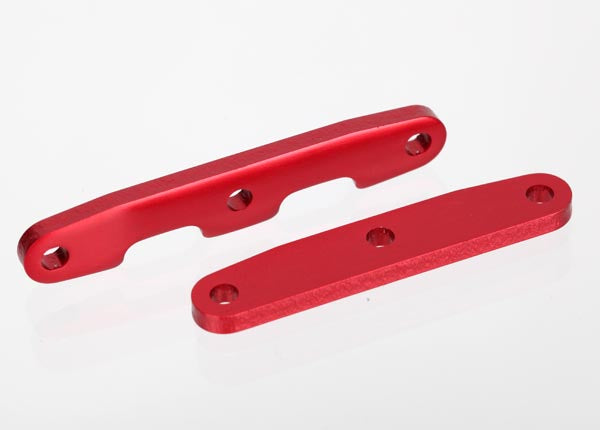 Traxxas Aluminum Bulkhead Front & Rear Tie Bar Set (Red)