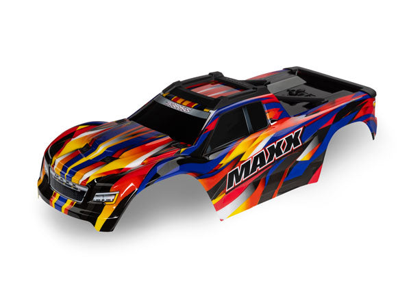 TRAXXAS Body, Maxx®, yellow (painted, decals applied) (fits Maxx® with extended chassis (352mm wheelbase)