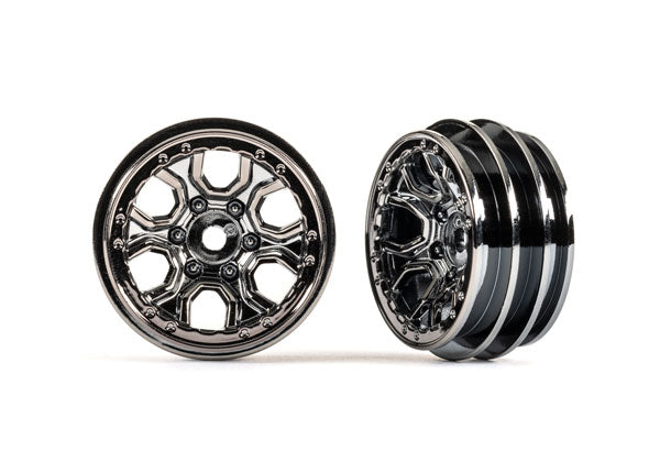 TRAXXAS Wheels, 1.0' (black) (2)