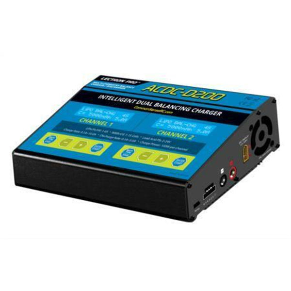 Common Sense RC Lectron Pro DUO MAX - 200W 10A Two-Port Multi-Chemistry Balancing Charger (LiPo/LiFe/LiHV/NiMH) Default Title