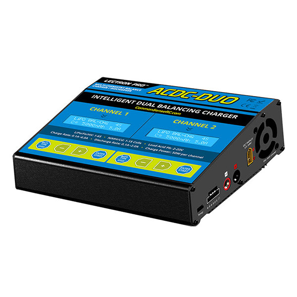 Common Sense RC Lectron Pro ACDC-DUO - Two-Port Multi-Chemistry Balancing Charger (LiPo/LiFe/LiHV/NiMH)