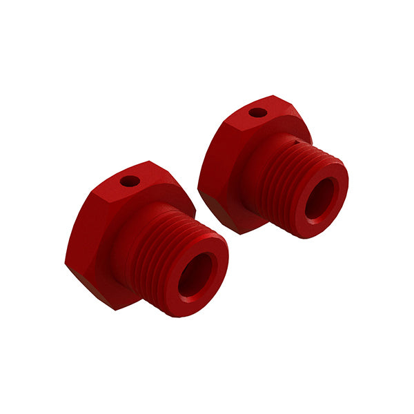 Arrma 17mm Aluminum Wheel Hex (Red) (2)