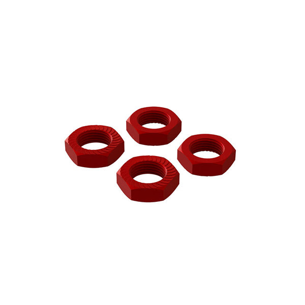Arrma 17mm Aluminum Wheel Nut (Red) (4) Default Title
