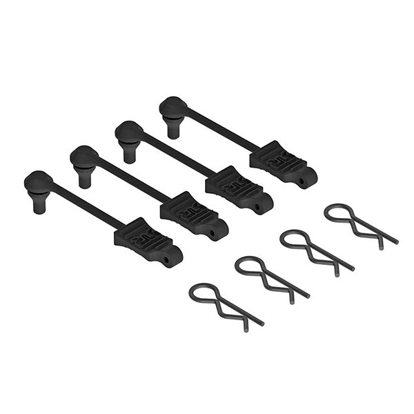 Arrma 1/10 Body Clip Retainer (Black) (4) Default Title