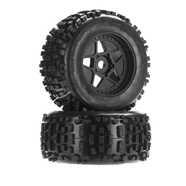 Arrma Dboots 'Back-Flip Mt 6S' Pre-Mounted Tires (Black) (2) Arrma Dboots 'Back-Flip Mt 6S' Pre-Mounted Tires (Black) (2)