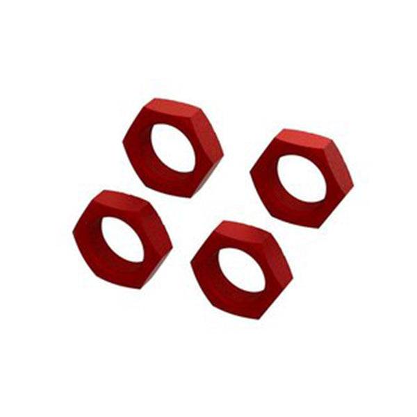 Arrma 8S BLX Aluminum 24mm Wheel Nut (Red) (4)