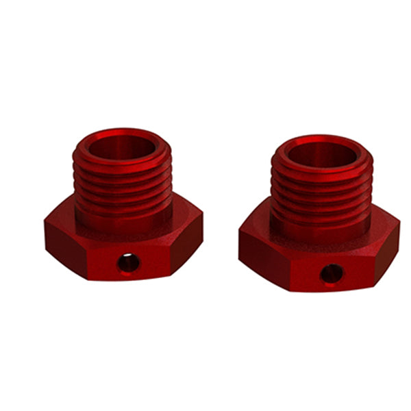 Arrma 6S BLX 17mm Aluminum Wheel Hex (Red) (2)