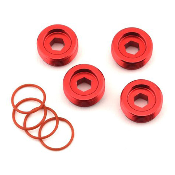 Arrma Aluminum Front Hub Nut (Red) (4)