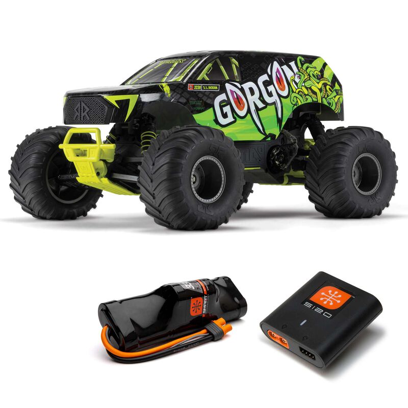 Arrma GORGON 4X2 MEGA 550 Brushed 1/10 Monster Truck RTR  w/SLT2 2.4GHz Radio, Battery & Charger