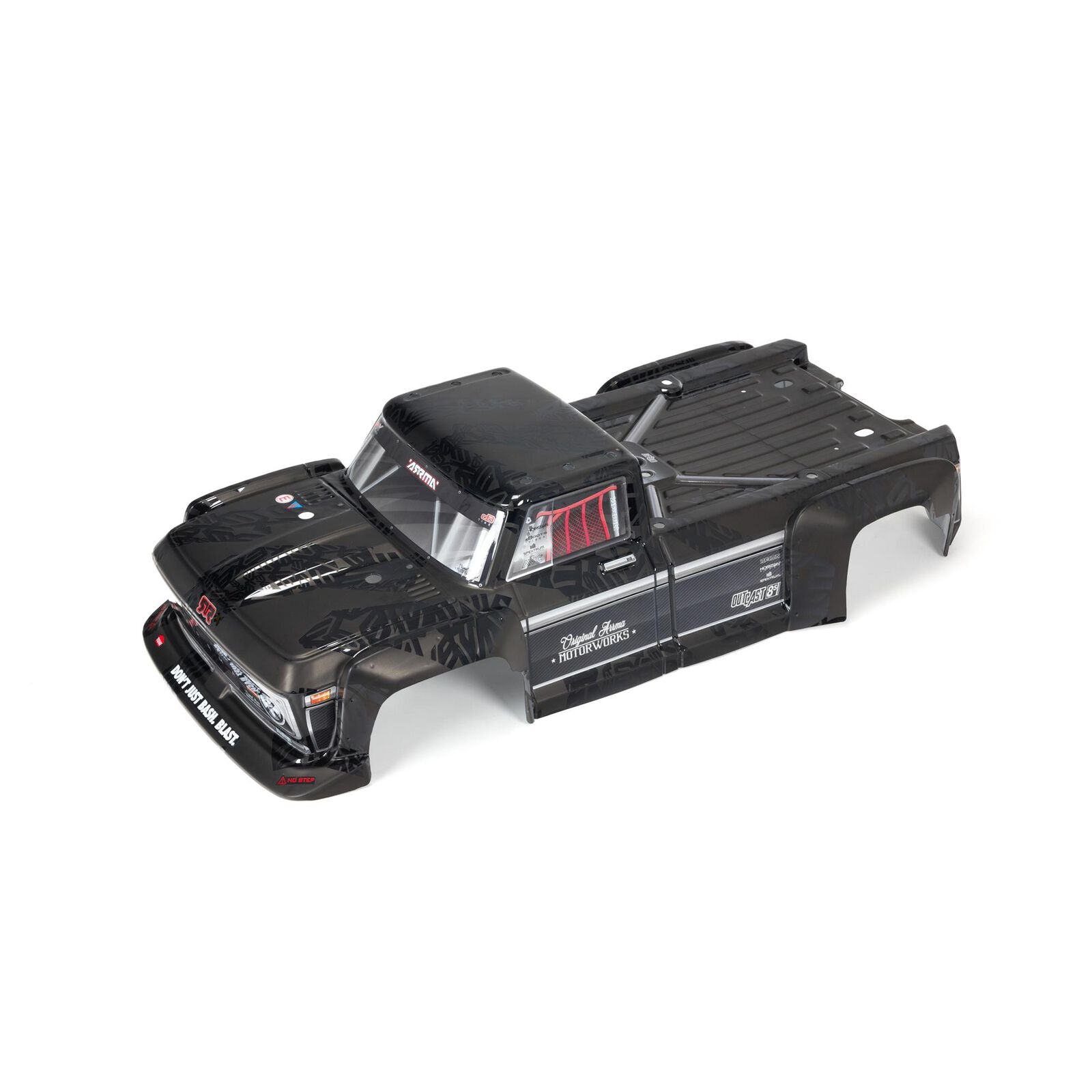 Arrma 1/5 Painted Body, Black: OUTCAST EXB