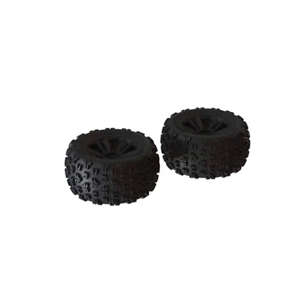 Arrma dBoots Copperhead2 MT 3.8 Pre-Mounted 1/8 Monster Truck Tires (Black) (2) w/17mm Hex Default Title