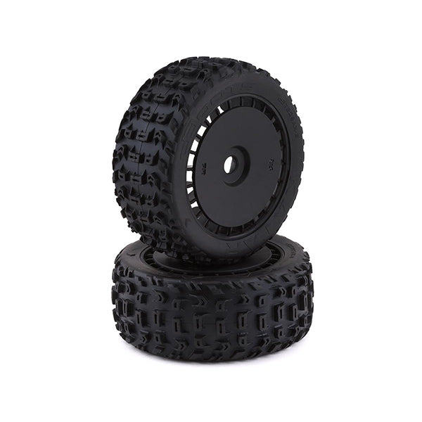 Arrma DBoots Katar T Belted Pre-mounted Tires w/17mm Hex (Black) (2) Default Title