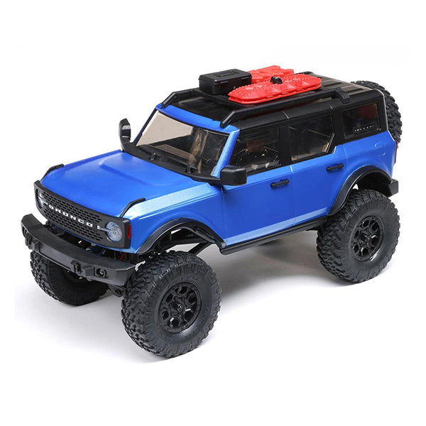 Axial SCX24 2021 Ford Bronco Hard Body 1/24 4WD RTR Scale Mini Crawler w/2.4GHz Radio Blue