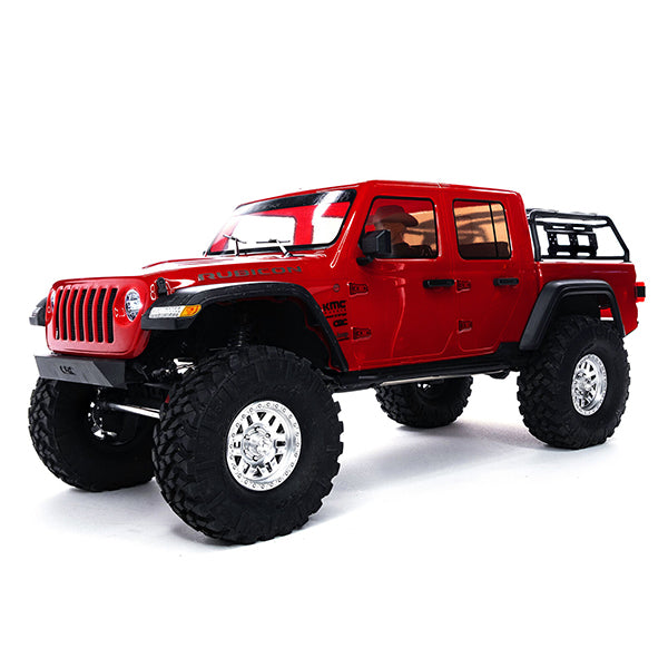 Axial SCX10 III "Jeep JT Gladiator" RTR 4WD Rock Crawler (Grey) w/Portals & DX3 2.4GHz Radio Red