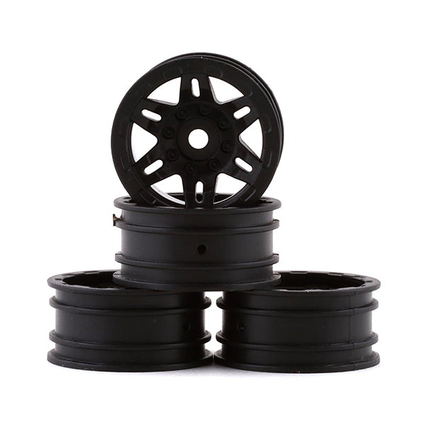 Axial SCX24 1.0" Rockster Wheels (Black) (4) Default Title