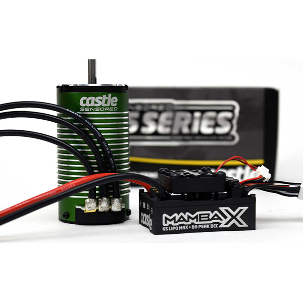 Castle Creations Mamba X Waterproof 1/8 Brushless Combo w/1515 Sensored Motor (2200kV) Default Title