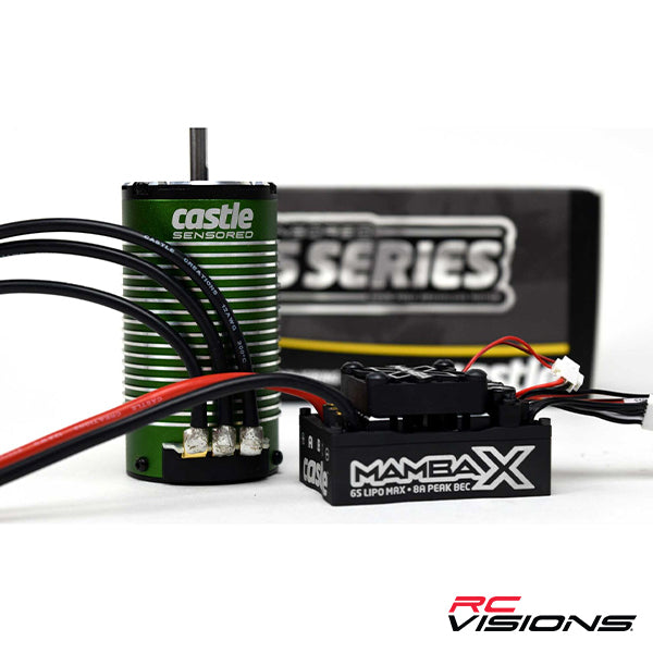 Castle Creations Mamba X Waterproof 1/8 Brushless Combo w/1515 Sensored Motor (2200kV) Default Title