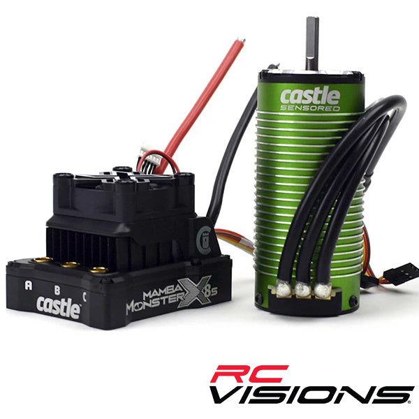 Castle Creations Mamba Monster X 8S ESC/Motor Combo w/1520 Sensored Motor (1650Kv)