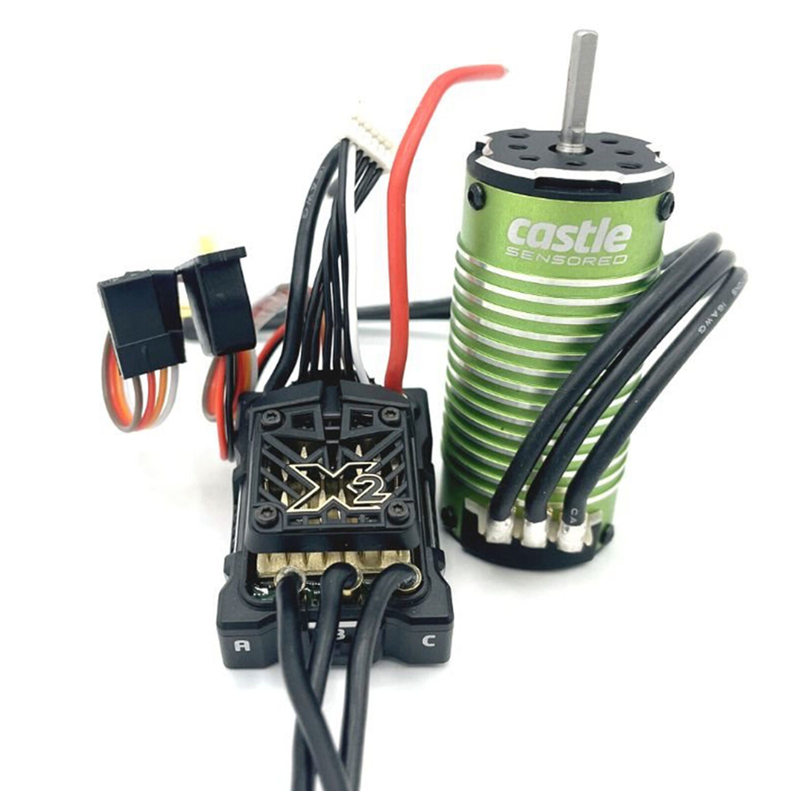 Castle Creations Mamba Micro X2 Waterproof 1/18th Scale Sensored Brushless Combo (6350Kv)