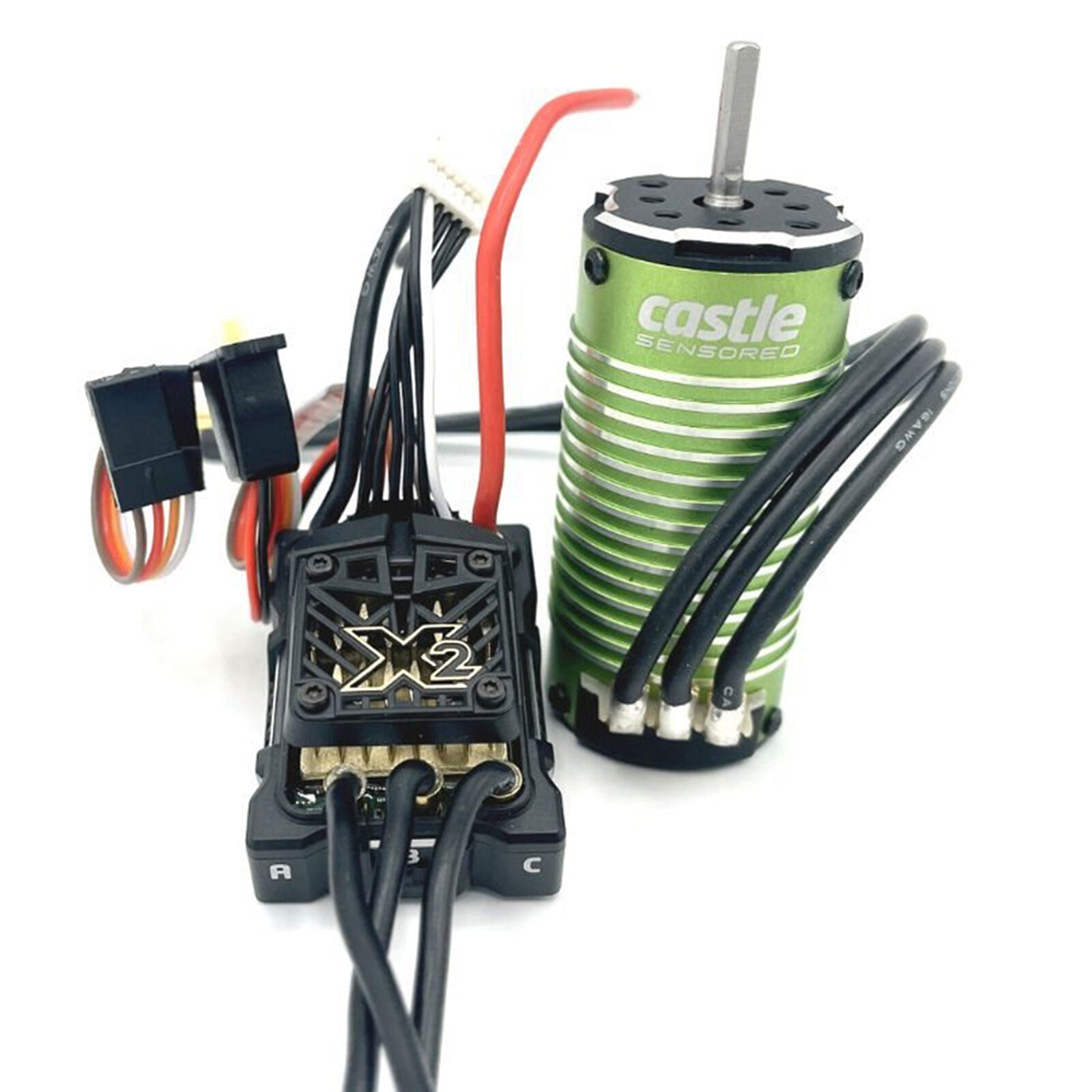 Castle Creations Mamba Micro X2 Waterproof 1/18th Scale Sensored Brushless Combo (8450Kv)