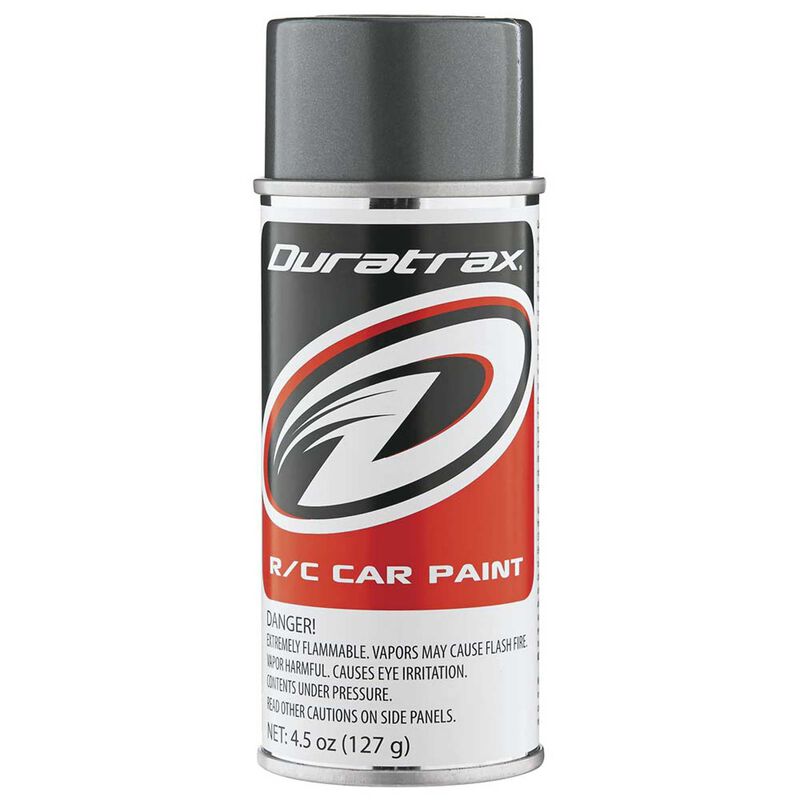 DuraTrax Polycarb Gunmetal Lexan Spray Paint (4.5oz)