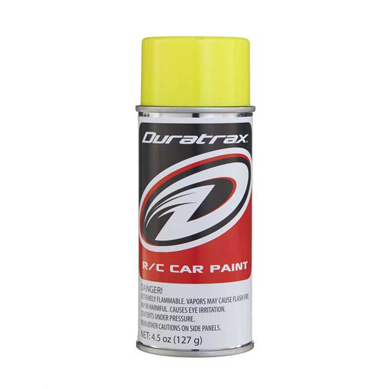 DuraTrax Polycarb Fluorescent Yellow Lexan Spray Paint (4.5oz)