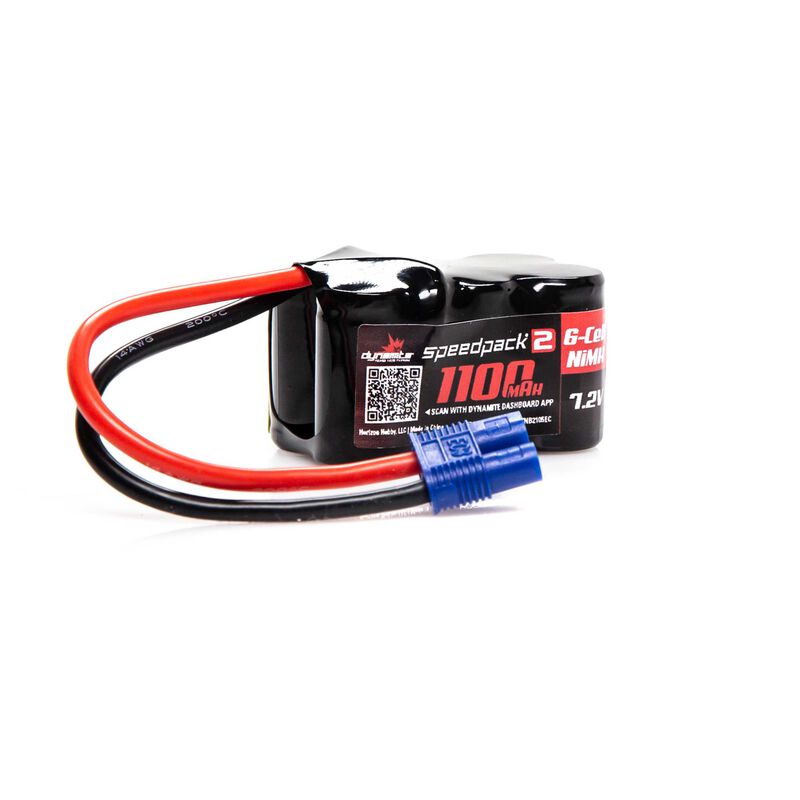 Dynamite "Speedpack2" 6-Cell NiMH Hump Pack w/EC3 Connector (7.2V/1100mAh)