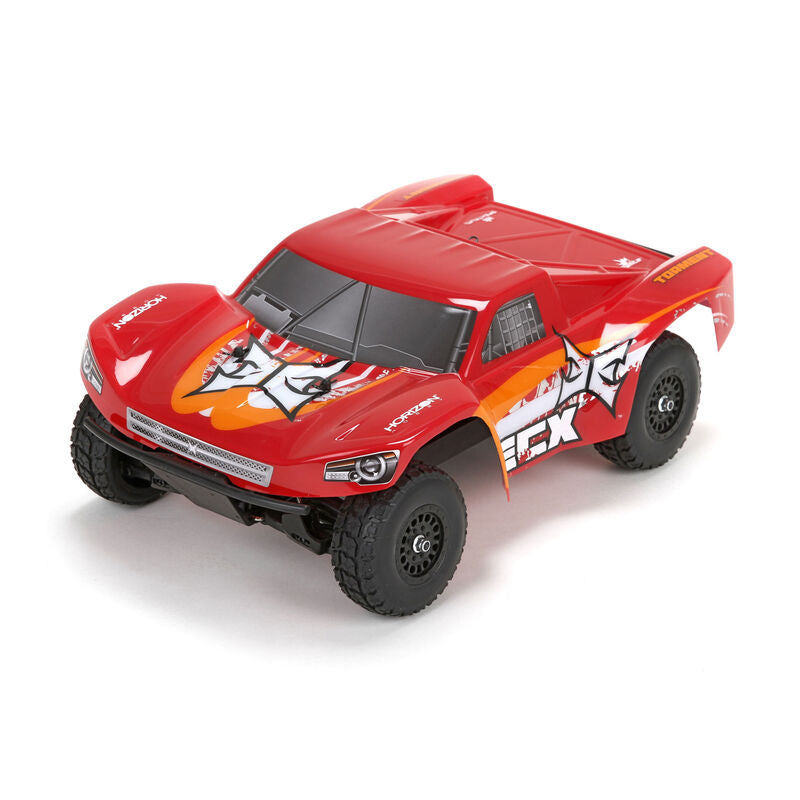 ECX Torment 1/18 RTR 4WD Short Course Truck w/2.4GHz Radio (Red/Orange)